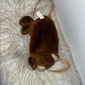 Brown Plush Animal Purse